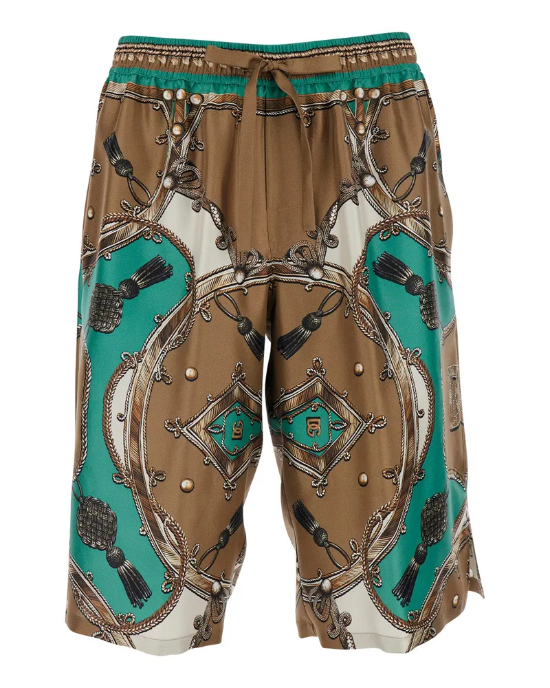 Dolce & Gabbana Vanity Bermuda Shorts — Multicolor Multicolor