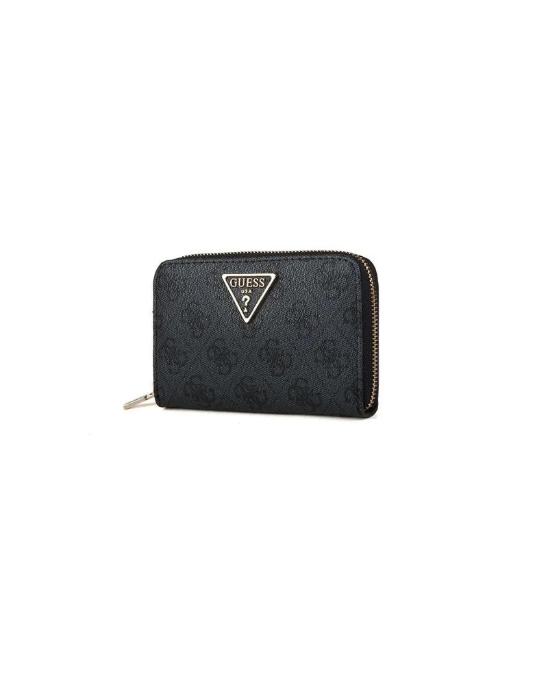 Guess Women's Wallet Coal Logo Polyurethane Bags Black