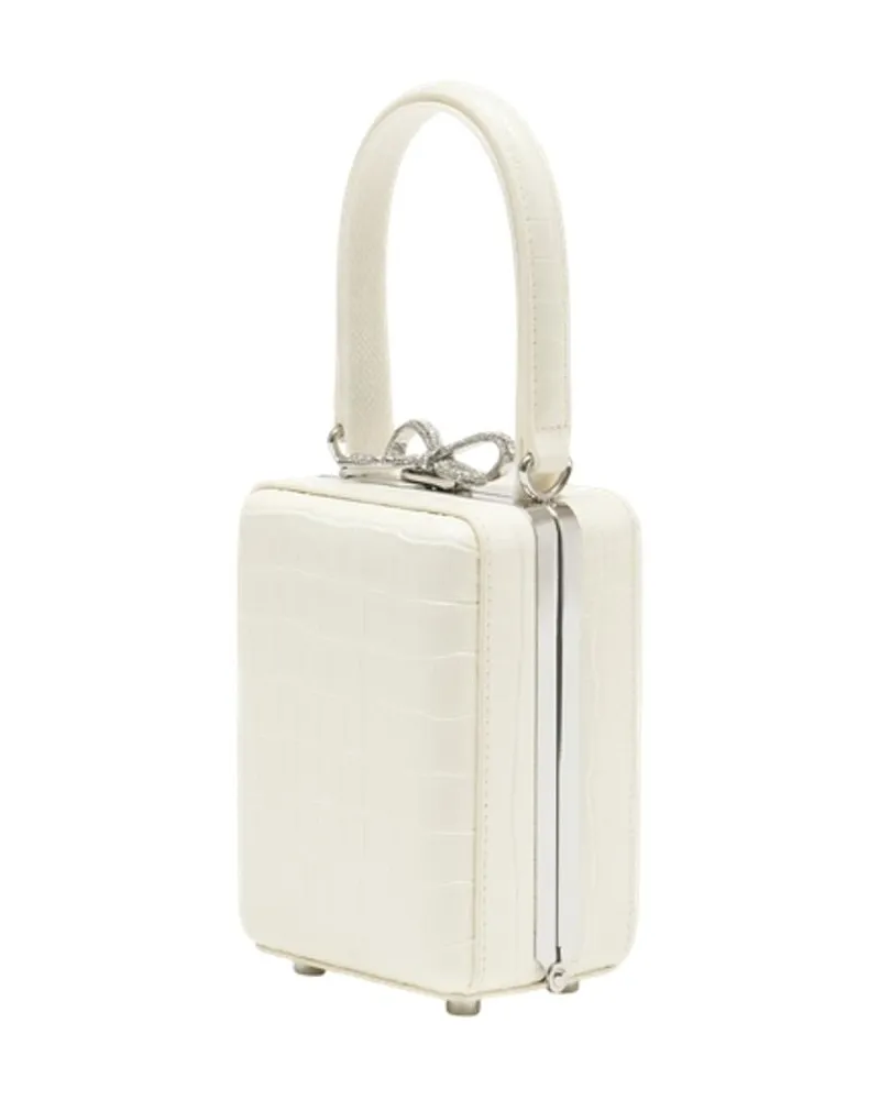 Self-Portrait Women's Micro Bag - Self Portrait Leather White Handbags-Purses White