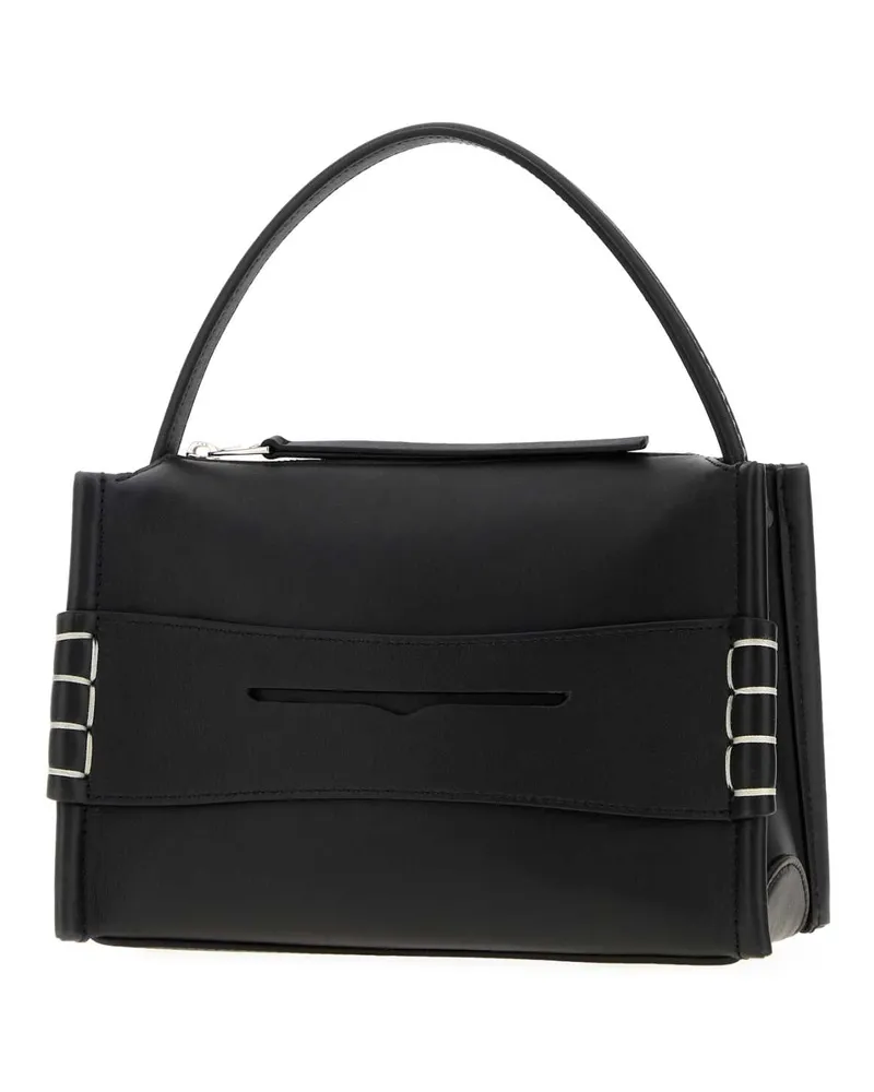 J.W.Anderson Women's Black Leather Small Loafer Handbag Borse A Mano Bag Black