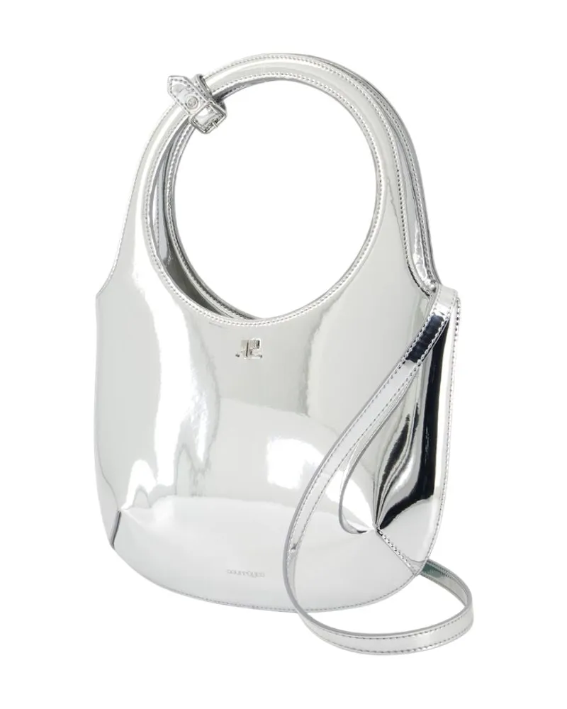 Courrèges Women's Holy Mirror Purse -  Synthetic Silver Bags Handbags-Purses Silver