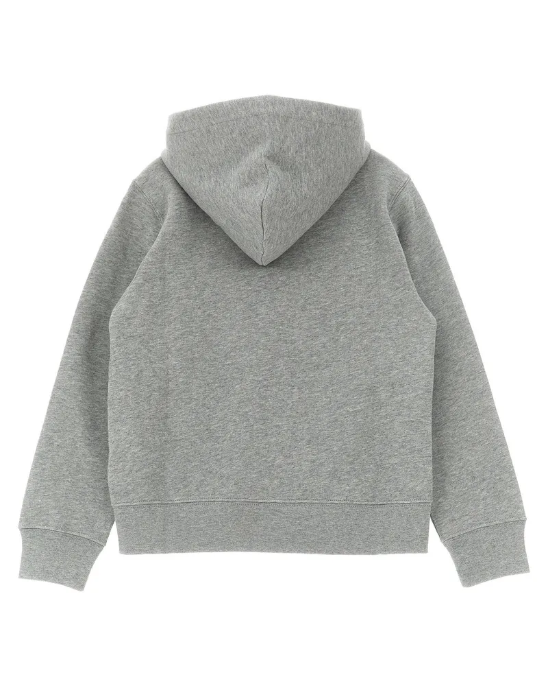 Ralph Lauren Logo-Embroidered Cotton Blend Hoodie — gray Gray