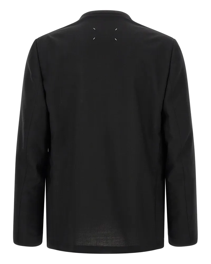Maison Margiela Minimal Blazer — Black Black