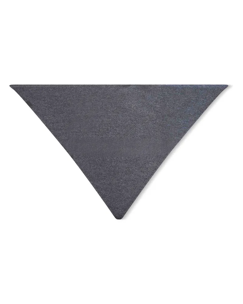 Brunello Cucinelli Women's Scarf Cashmere With Monili — Lead Grey Scarfs Gray