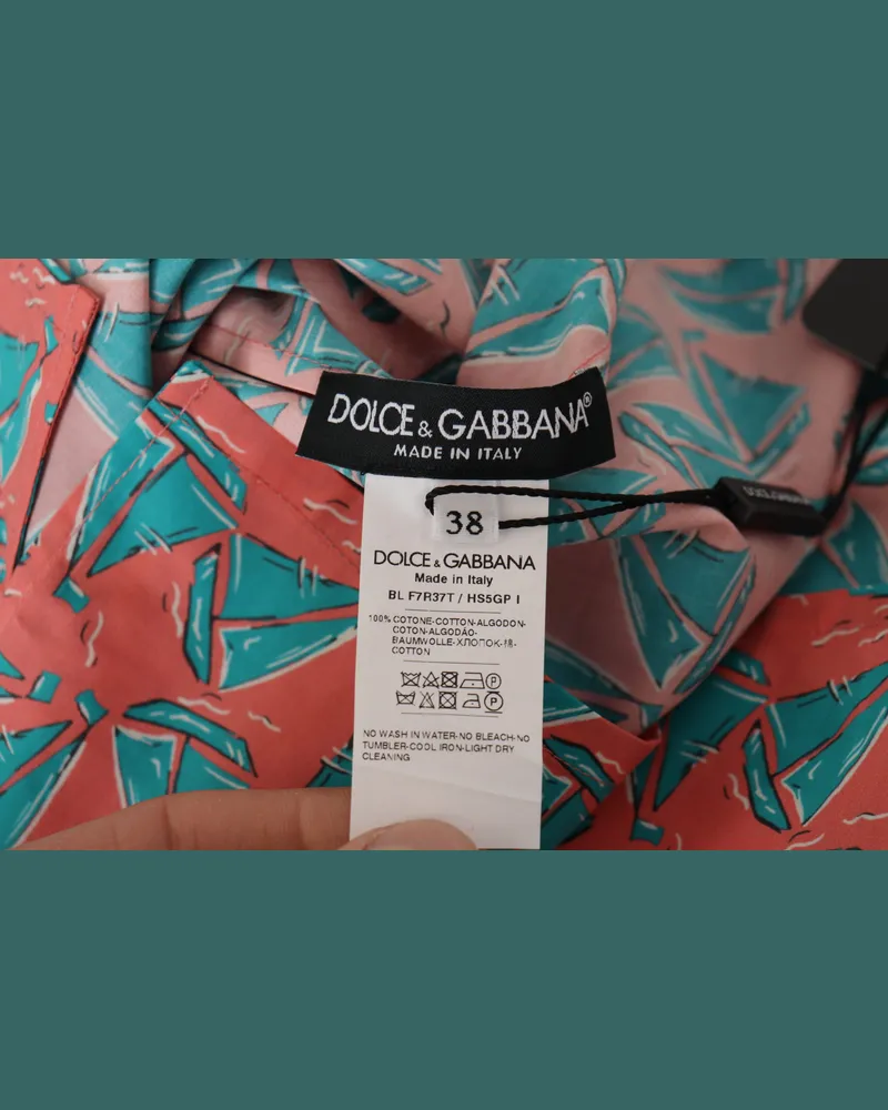 Dolce & Gabbana Sailboat Print Cotton T-Shirt — Red Red