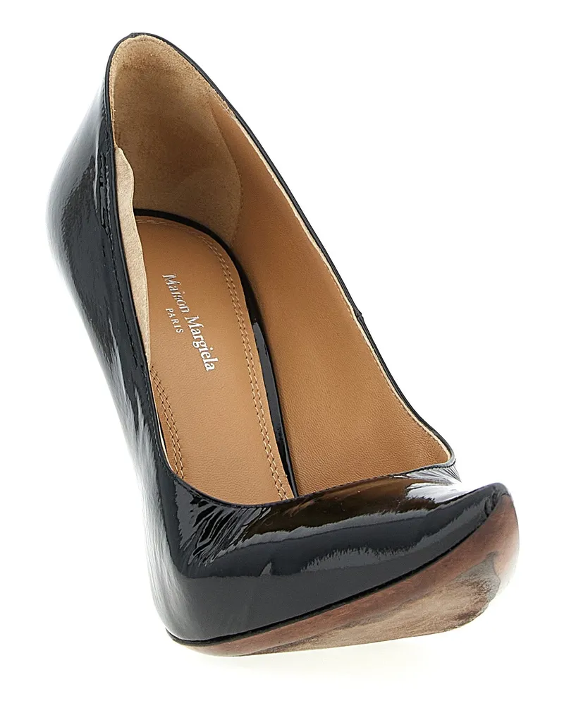 Maison Margiela Women's Black Calfskin High Heel Pumps Black