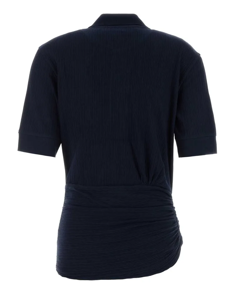 Victoria Beckham Navy Exterior: Cotton Elastane Polo T-shirts And Polos Navy