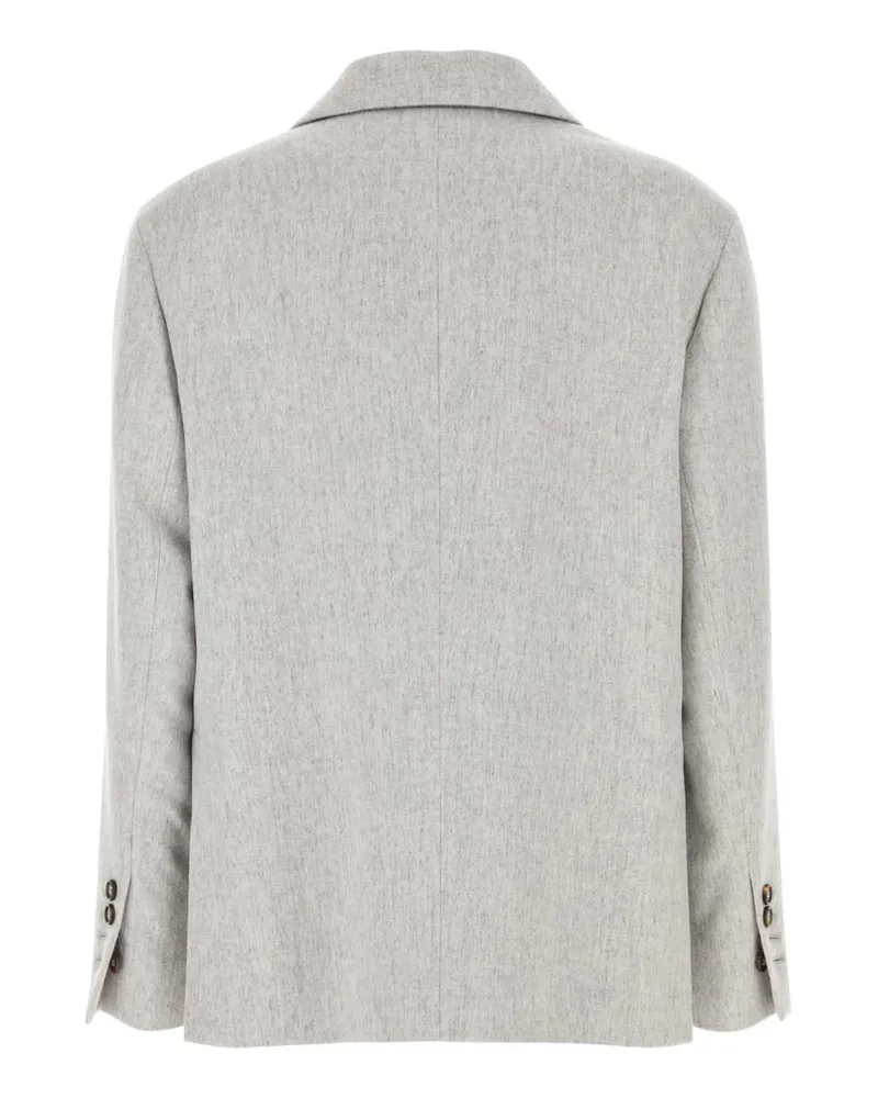 Brunello Cucinelli Wool Blazer — Gray Gray