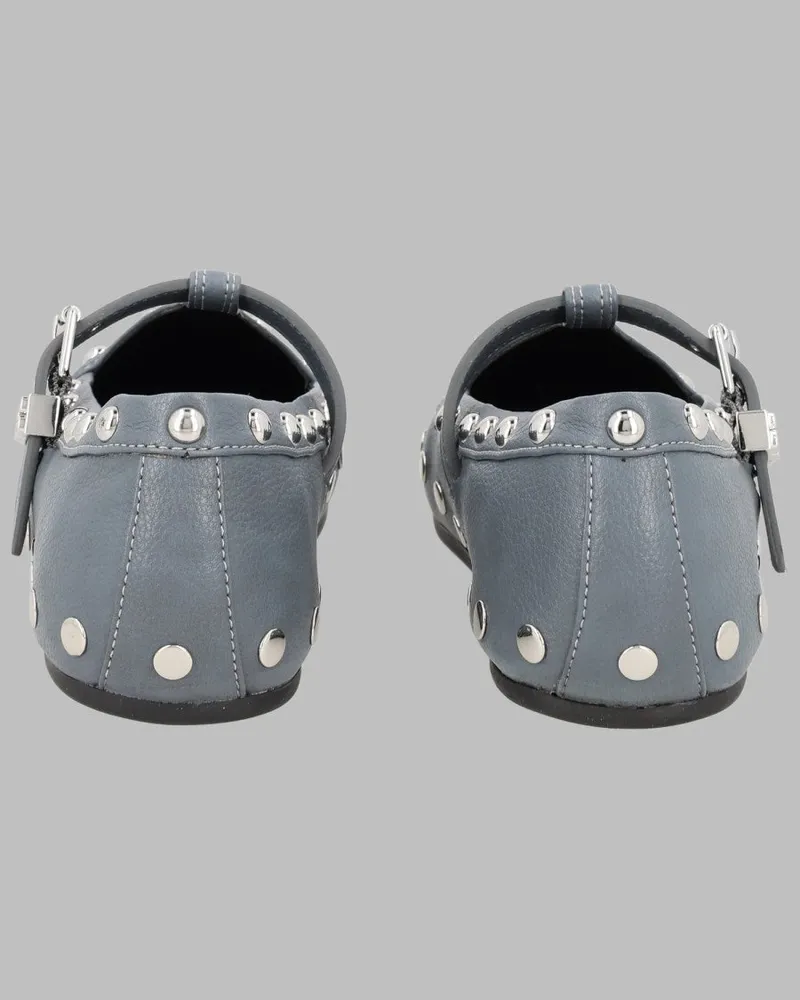 Ganni Mary Jenny Loafers — Blue Blue