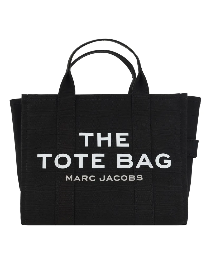Marc Jacobs Women's Tote Handbag Medium Black Cotton Handbags Hand Bags Black