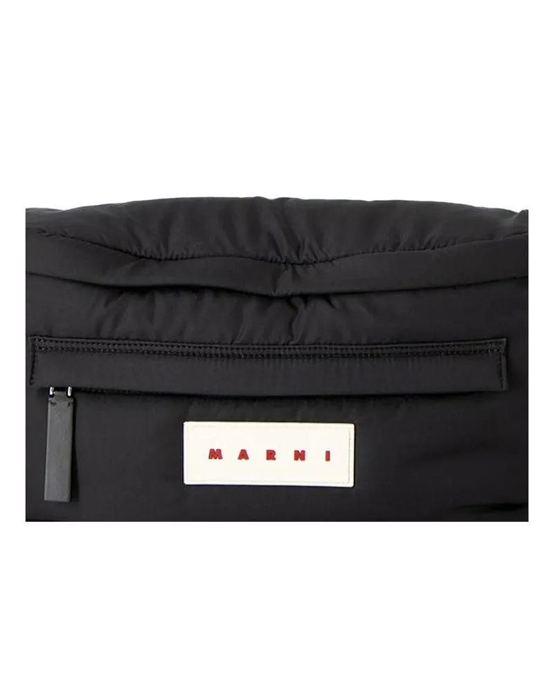 Marni Nylon Belt Bag — Black Black