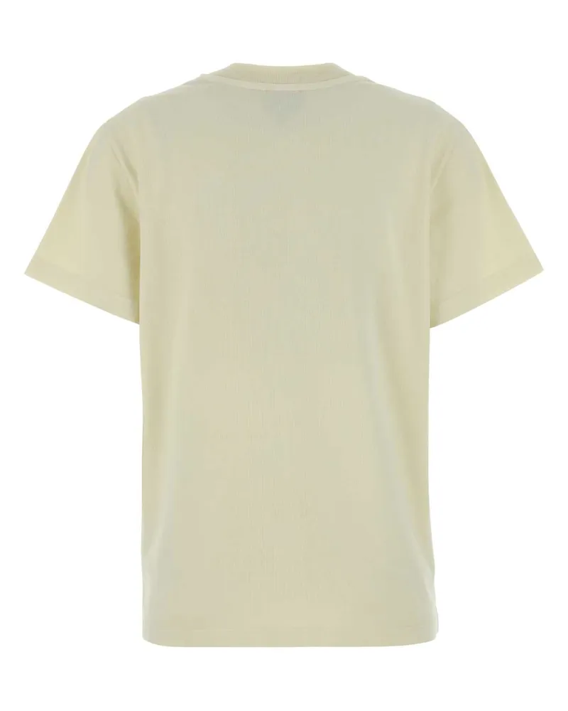A.P.C. Women's Cream Cotton T-Shirt Indigodelaveecru Coton Biologique Beige