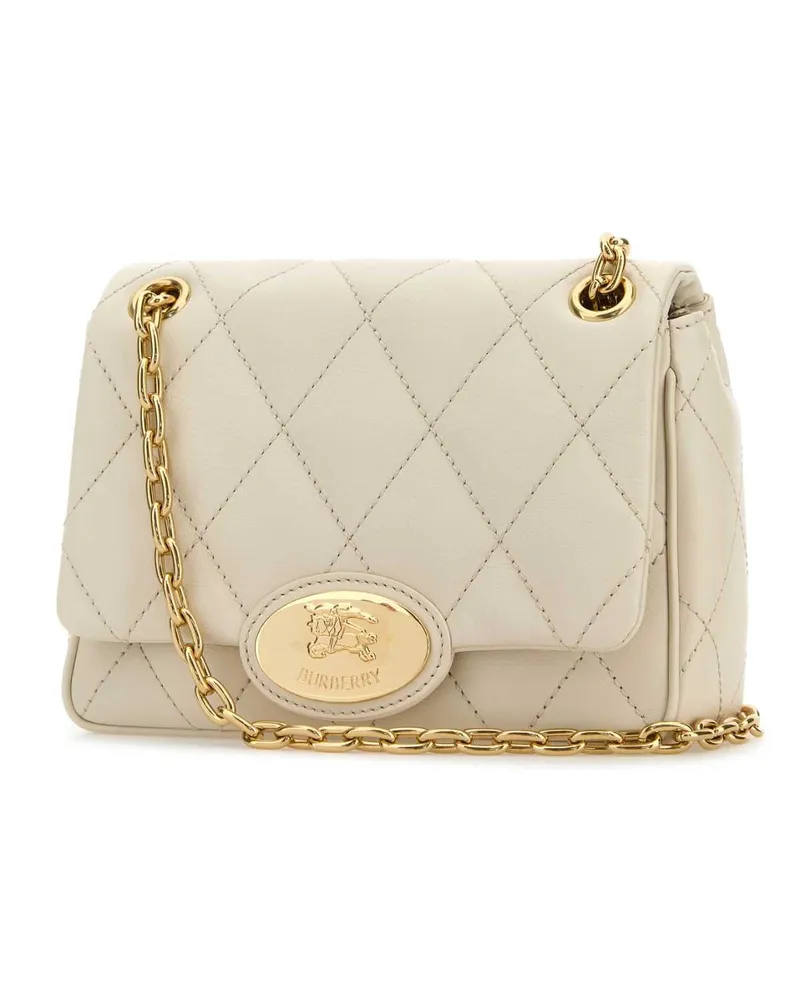 Burberry Quilted Calf Leather Shoulder Bag — Beige Beige