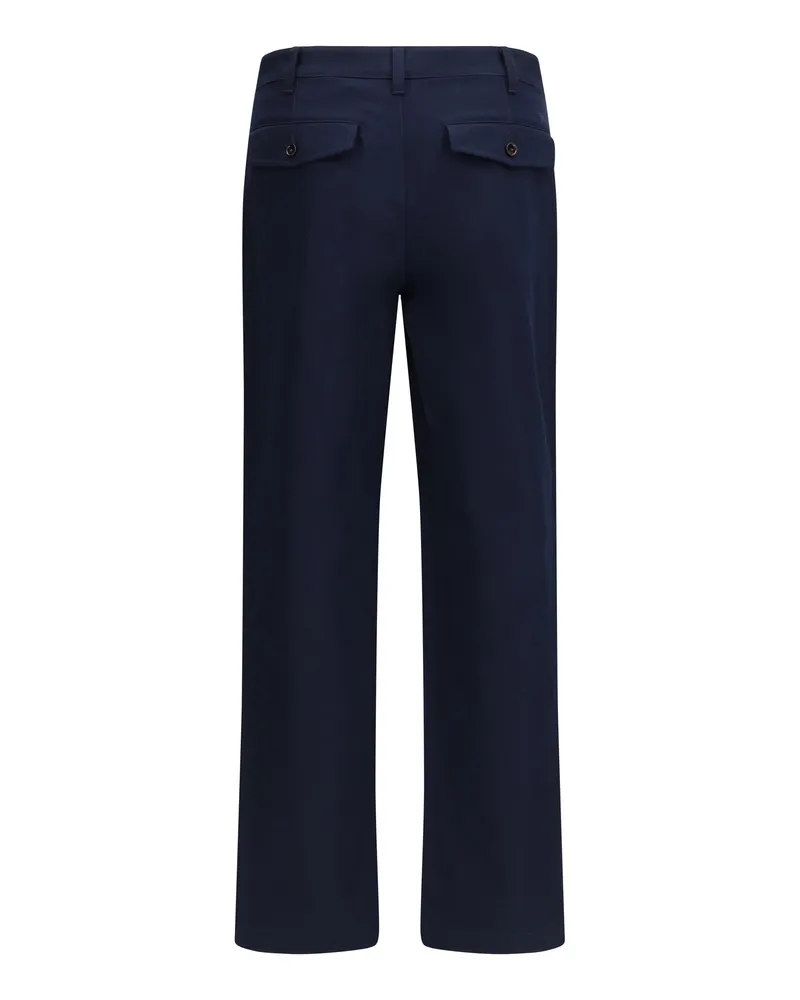 Burberry Men's Cotton Twill Chino Pants Navy Trousers Navy