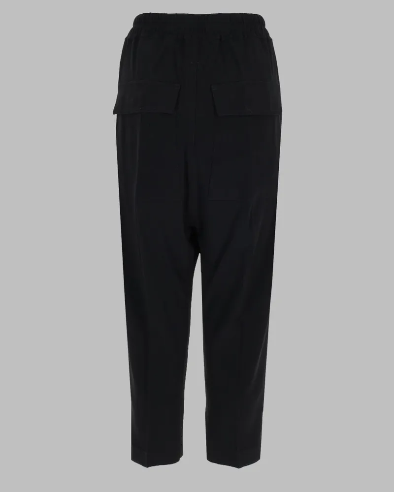Rick Owens Drawstring Astaires Trousers — Black Black