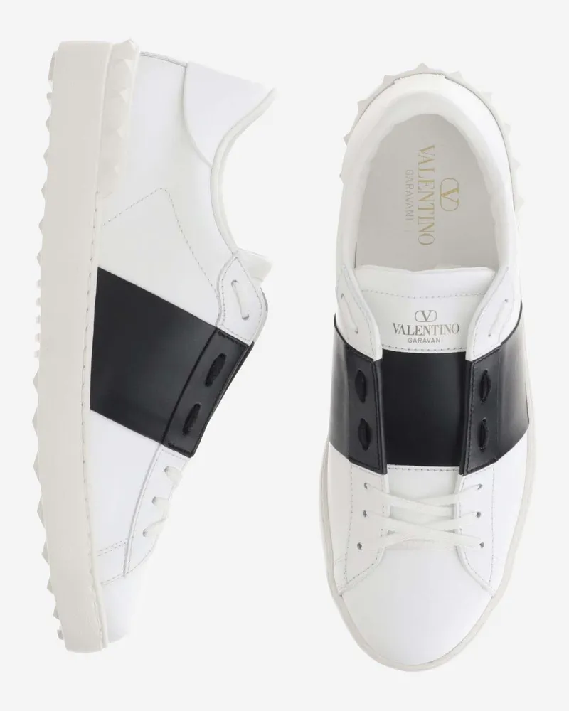 Valentino Garavani Men's Sneakers Open Leather White Trainers White