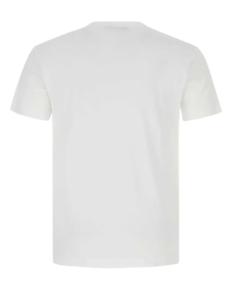 Dolce & Gabbana Men's Logo-Patch Cotton T-Shirt White White