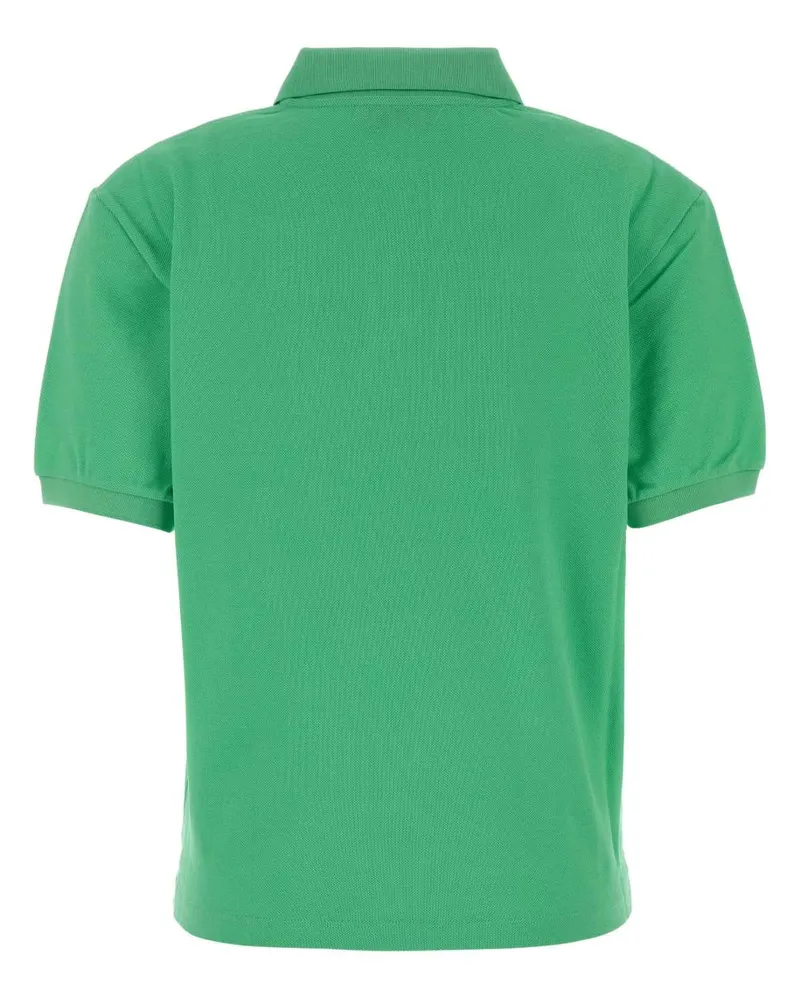 Miu Miu Women's Piquet Cotton Polo Shirt Green Green
