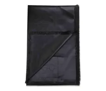GG Lamé Wool and Silk Shawl — Black