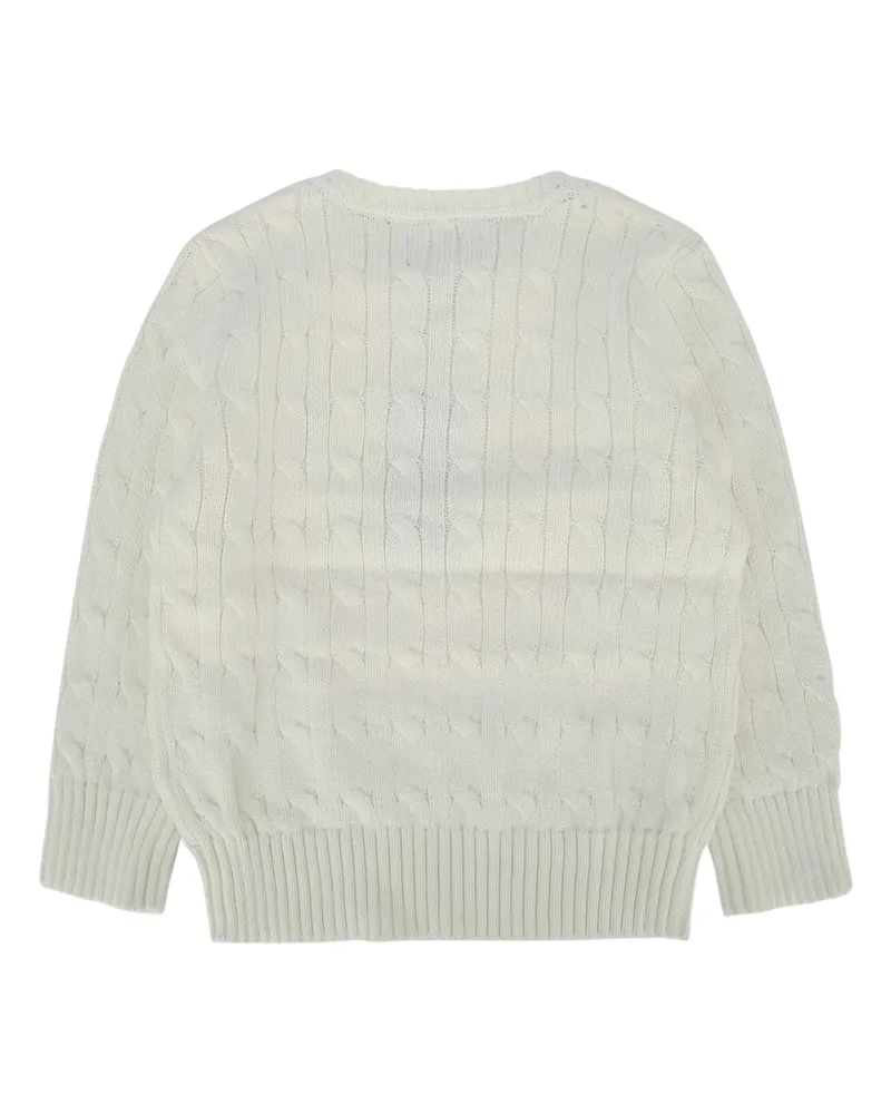 Ralph Lauren Boys' Sweater Nevis Felpe White