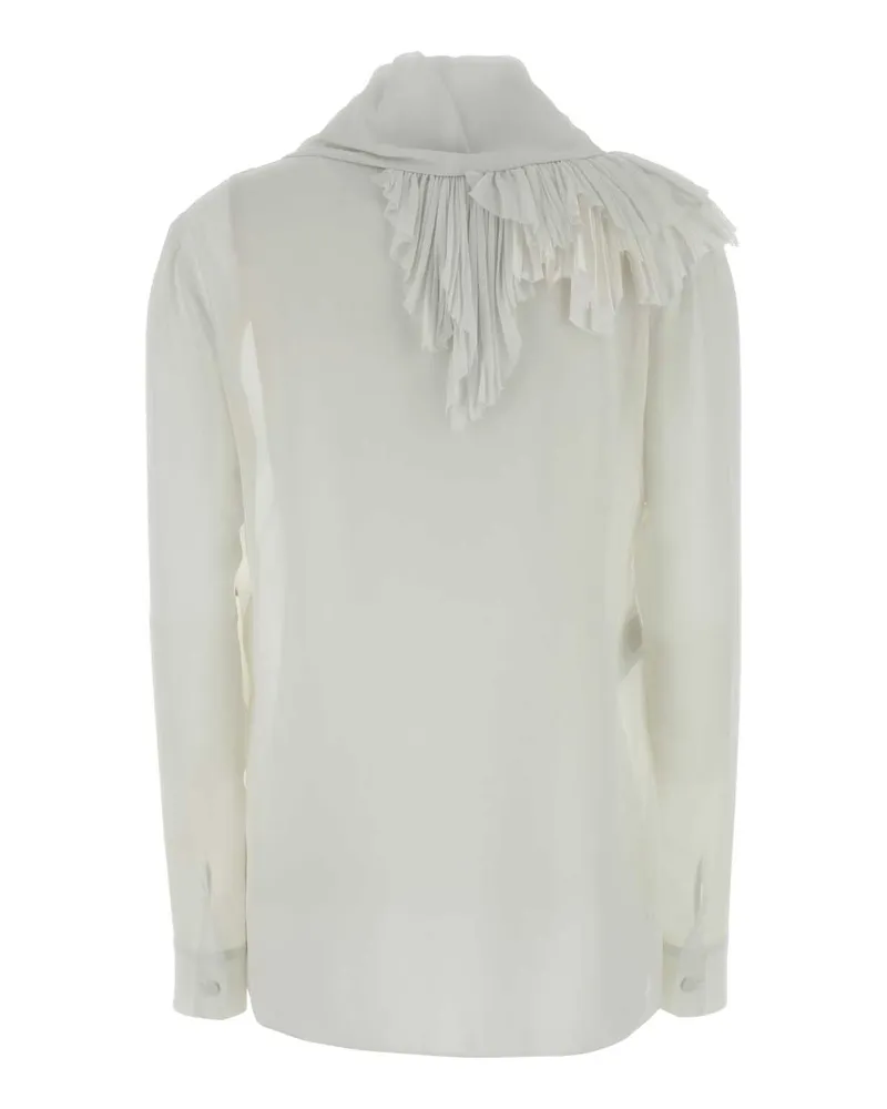 Alberta Ferretti A02055116 0002 Bianco Exterior: Silk Abiti Dress White