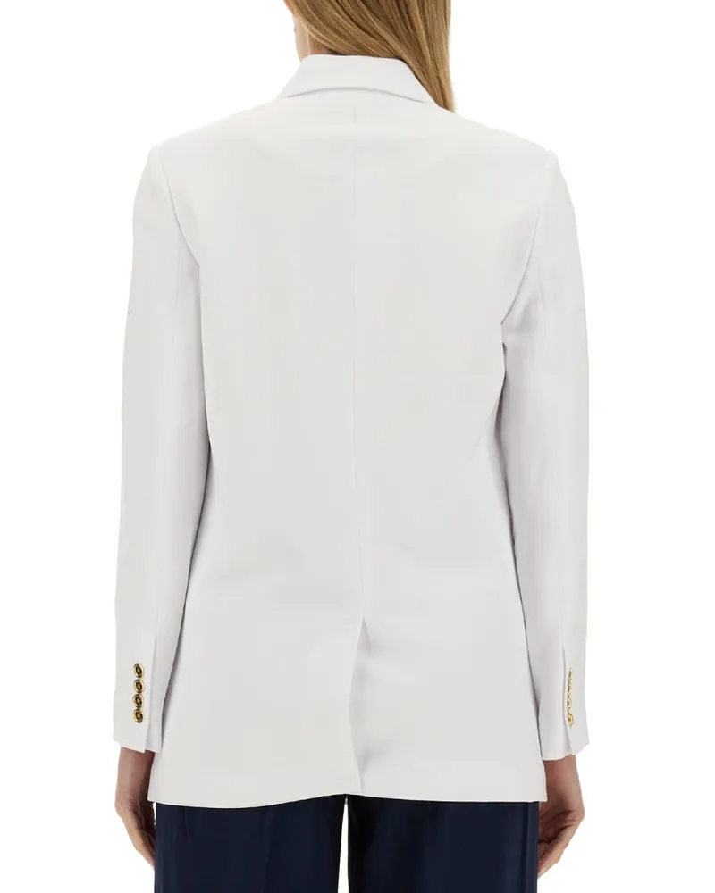 Michael Kors Double-Breasted Blazer — White White