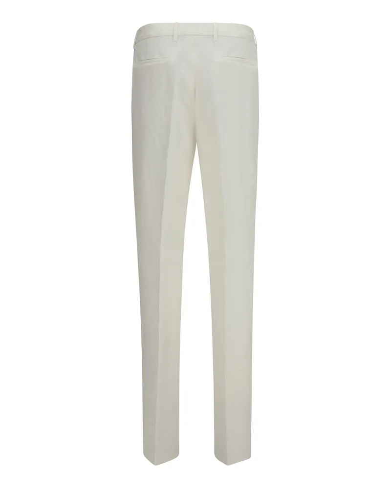 Brunello Cucinelli Men's Linen Tailored Pants Neve Trousers Neve