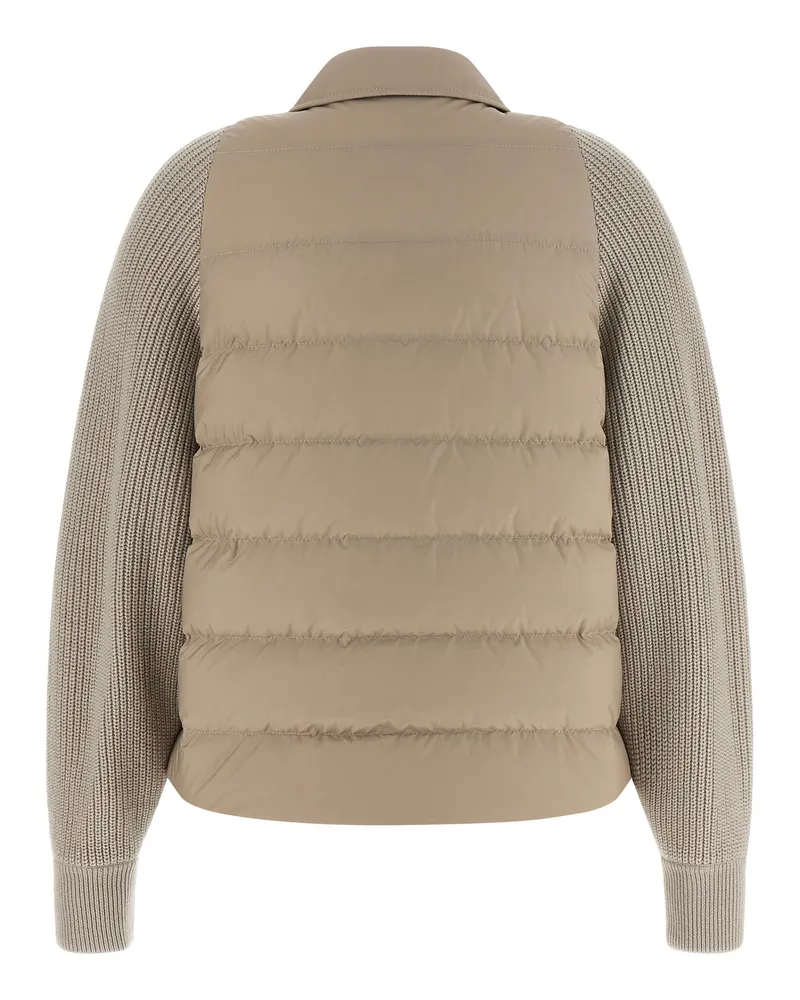 Brunello Cucinelli Women's Beige Polyester Shell Jacket Clothing Beige
