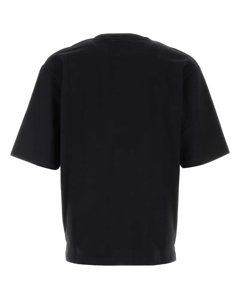 Dsquared2 Men Black Cotton Oversize T-Shirt Exterior Exterior: T-shirts And Polos Black