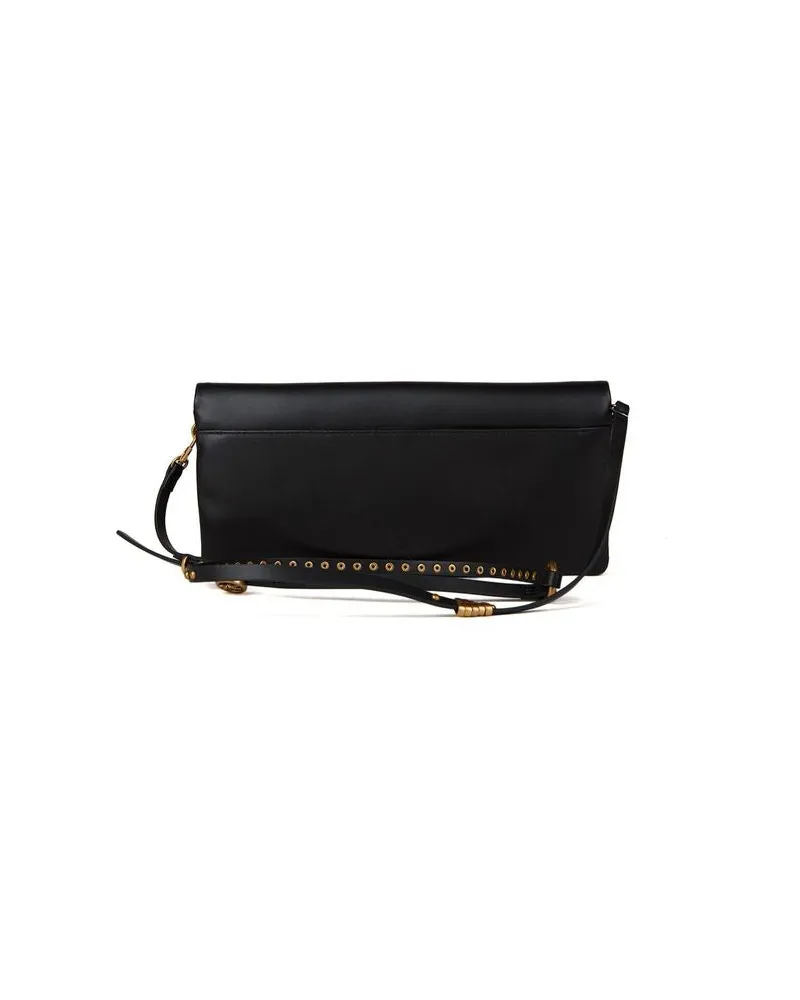 Pinko Women's Shoulder Bag Black Leather - Shoulder-Bags Black