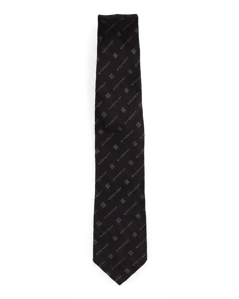 Givenchy Men's Gray Silk Tie Gray