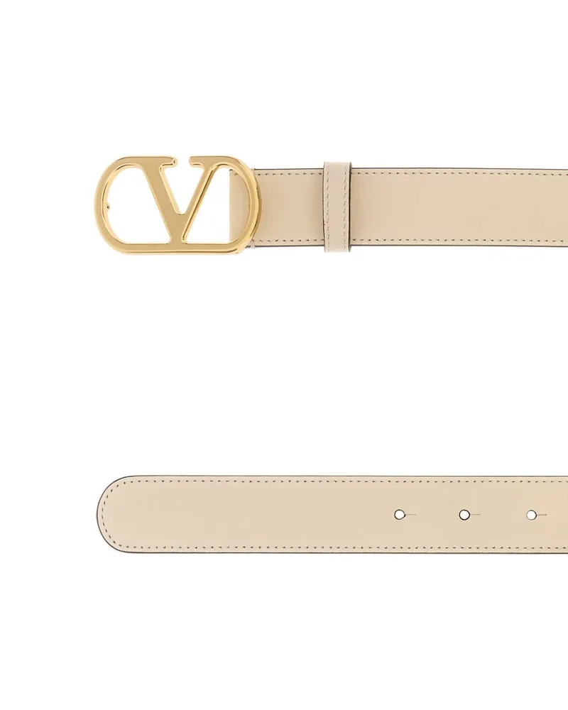 Valentino Garavani Women's Belt H. 30 | Vlogo Signat Butterwhite Cinture Beige