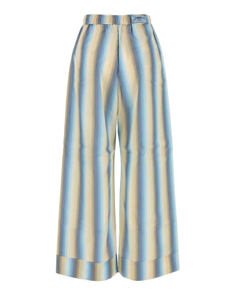Ganni Women's Embroidered Cotton Pyjama Pant Multicolor Exterior: Pantaloni Multicolor
