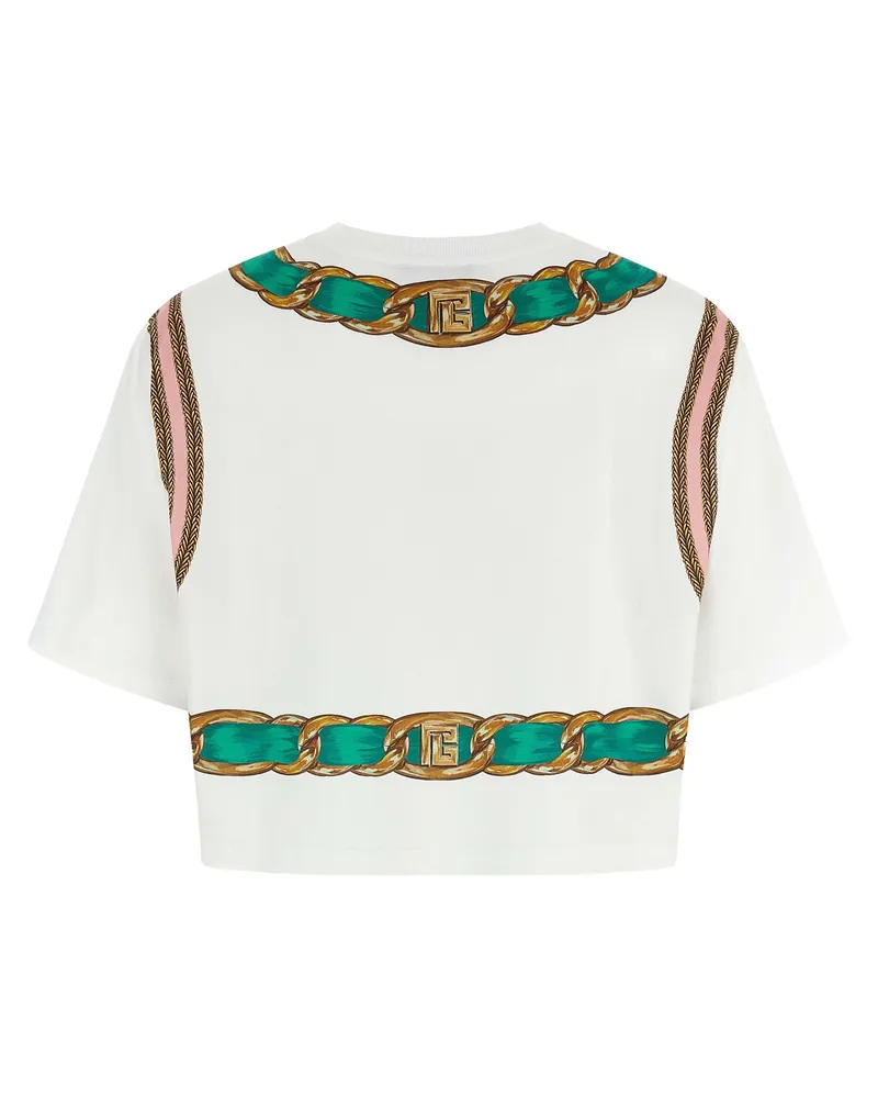 Balmain Women Multicolor Cotton T-Shirt Multicolor