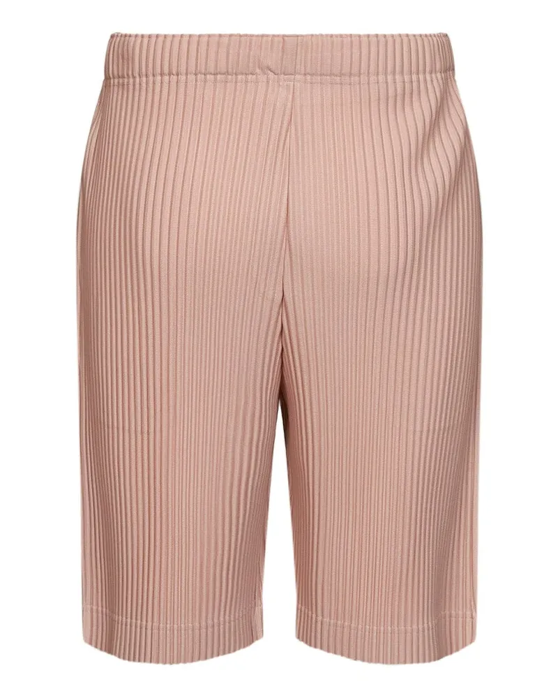 Issey Miyake Men's Bermuda Shorts Pleats Pink Polyester Pink