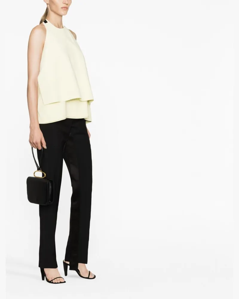 Jil Sander Open-Back Halterneck Halterneck Top — Cream Cream
