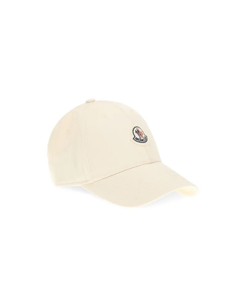 Moncler Women's Beige Cotton Cap (baseball Hat Beige
