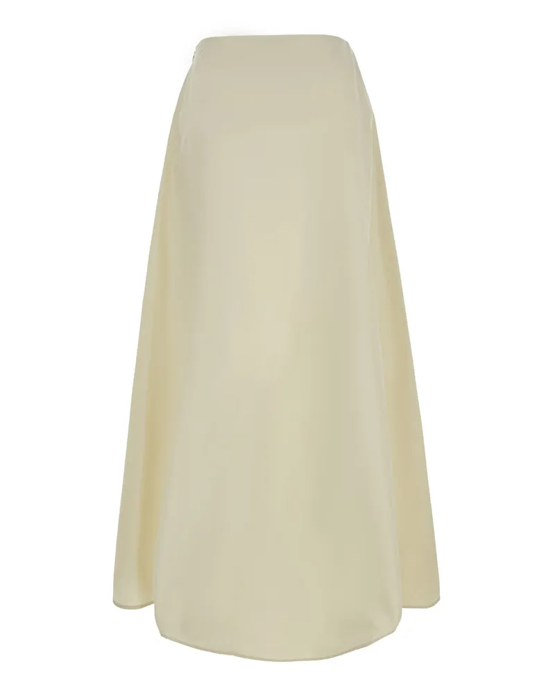 Tagliatore Tech Fabric Skirt — White White