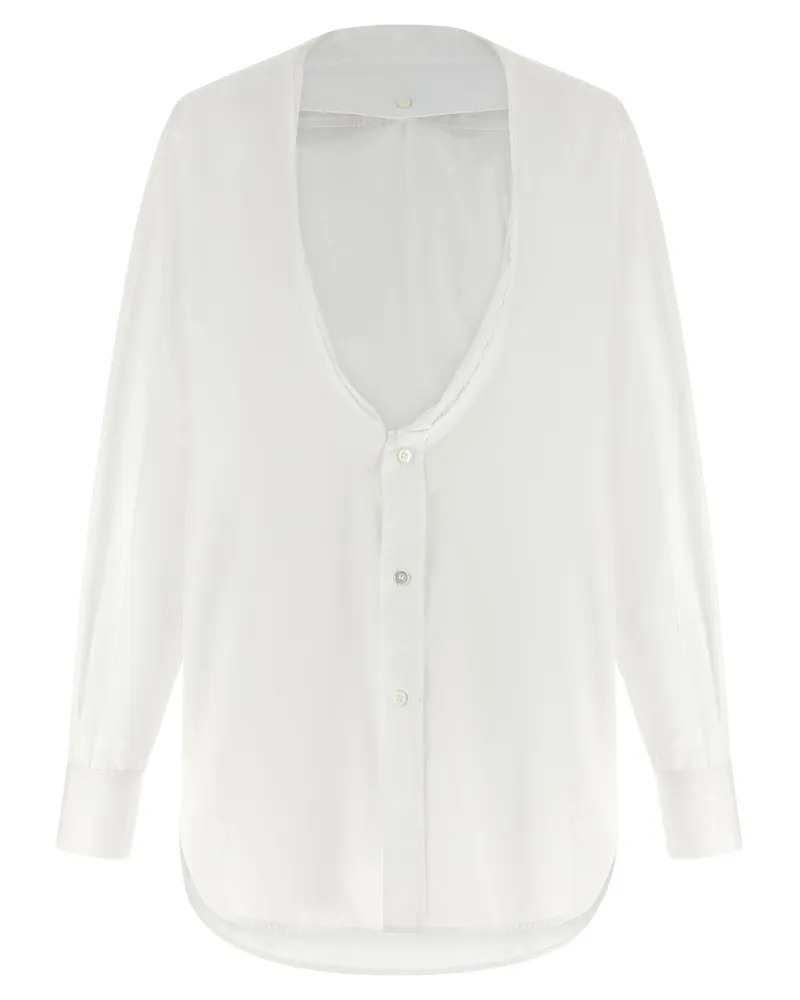 Maison Margiela Women's White Cotton Blouse White