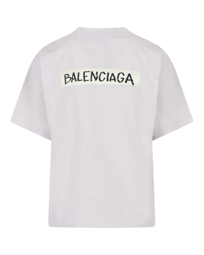 Balenciaga Women's T-Shirts And Polos White Cotton White