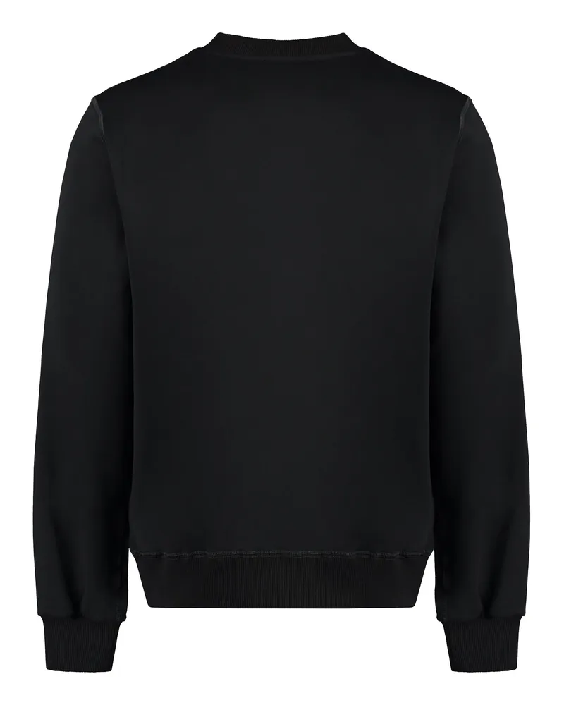 Dolce & Gabbana Men's Cotton Crew-Neck Sweatshirt Black Sweatshirts Sweater Black