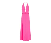 Women's Fluo Pink Stretch Nylon Dress Neon Exterior: Elastane Abiti