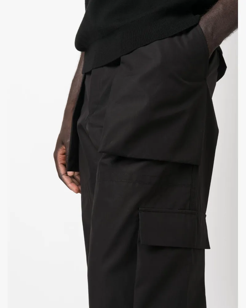 Alexander McQueen Organic Cotton Cargo Pants — Black Black