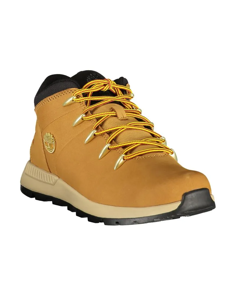Timberland Leather Hiking-Style Athletic Shoe — Yellow Yellow