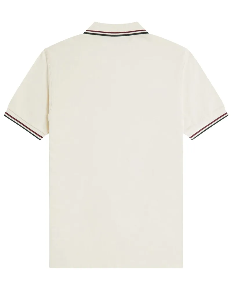 Fred Perry Embroidered Logo Cotton Polo Shirt — White White