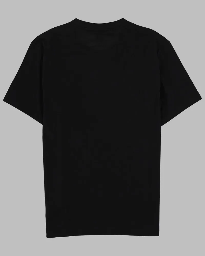 HUGO BOSS Logo-Print Cotton T-Shirt — Black 
