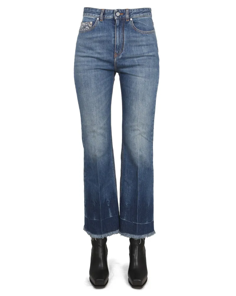 Stella McCartney Cotton Denim Jeans — Blue Blue