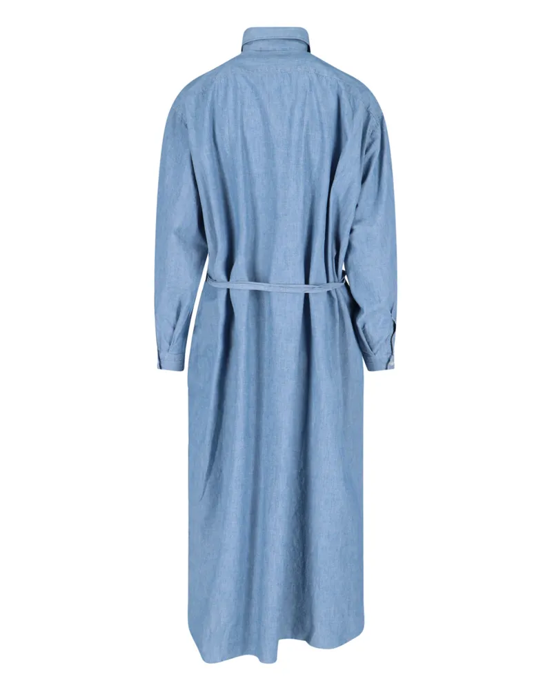 Finamore 1925 Women's Dresses Blue Cotton Blue