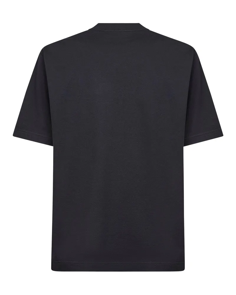 Dolce & Gabbana Logo-Embroidered Cotton Jersey T-Shirt — Black Black