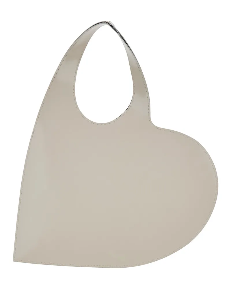 COPERNI Women's Shoulder Bag Heart Beige Leather Beige